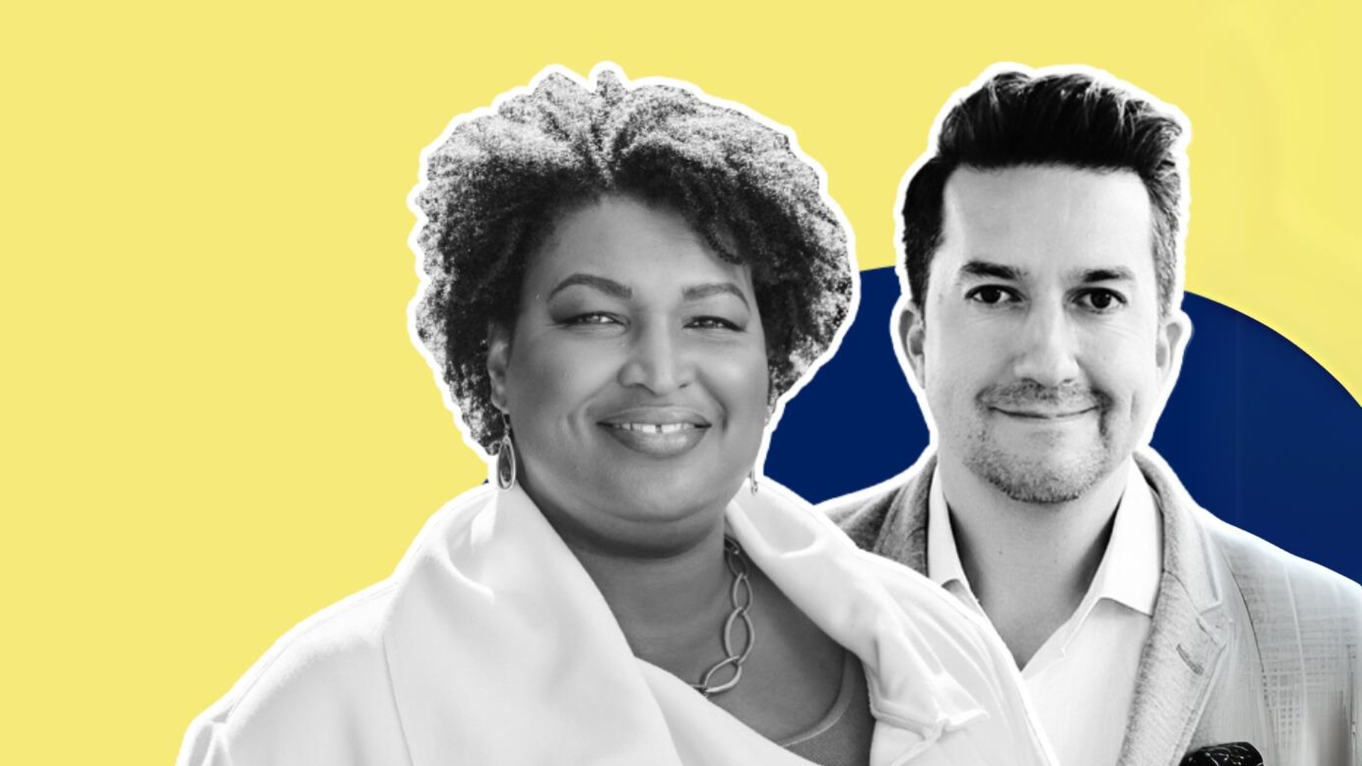Stacey Abrams and Sid Espinosa