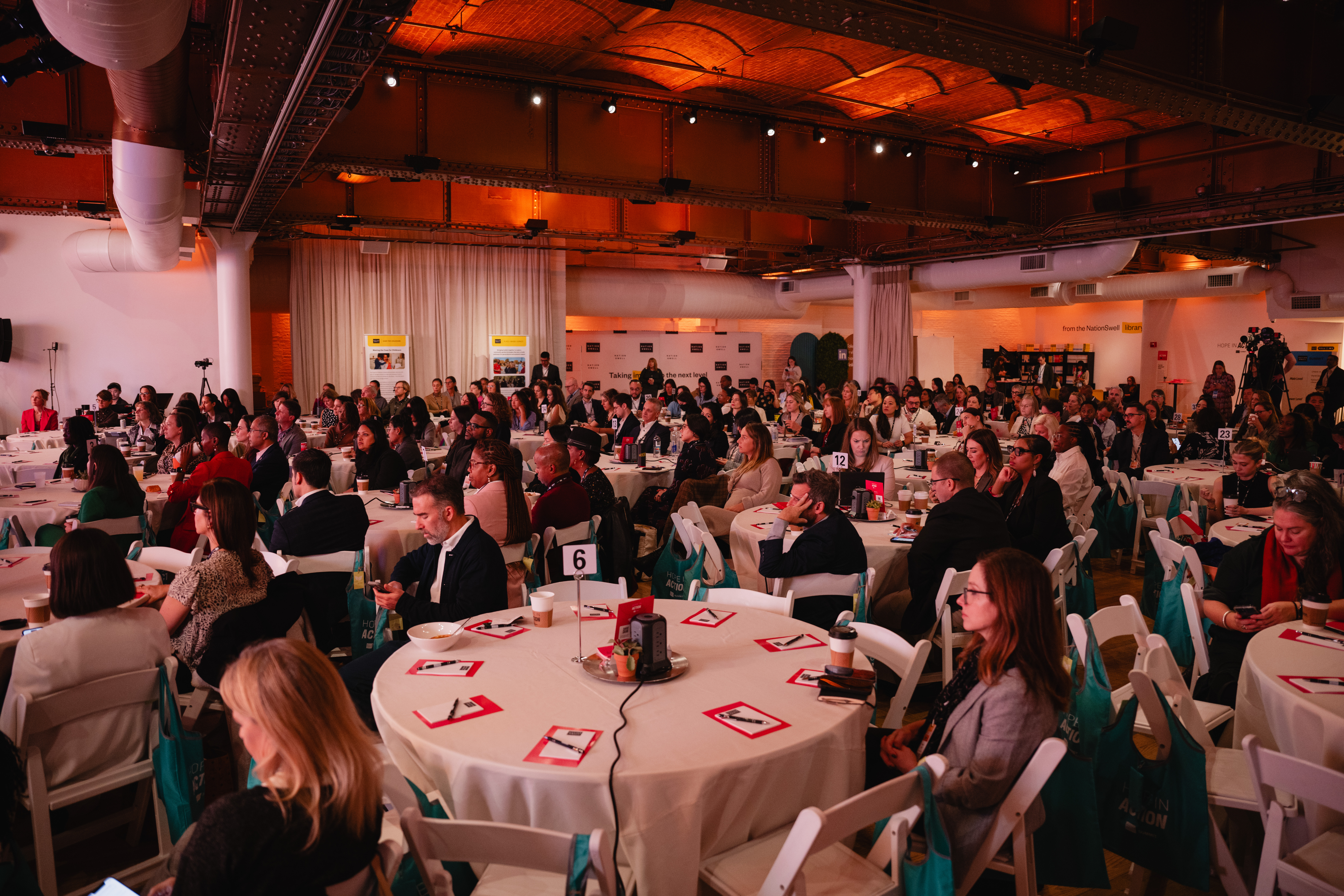A wide-shot of NationSwell Summit audience