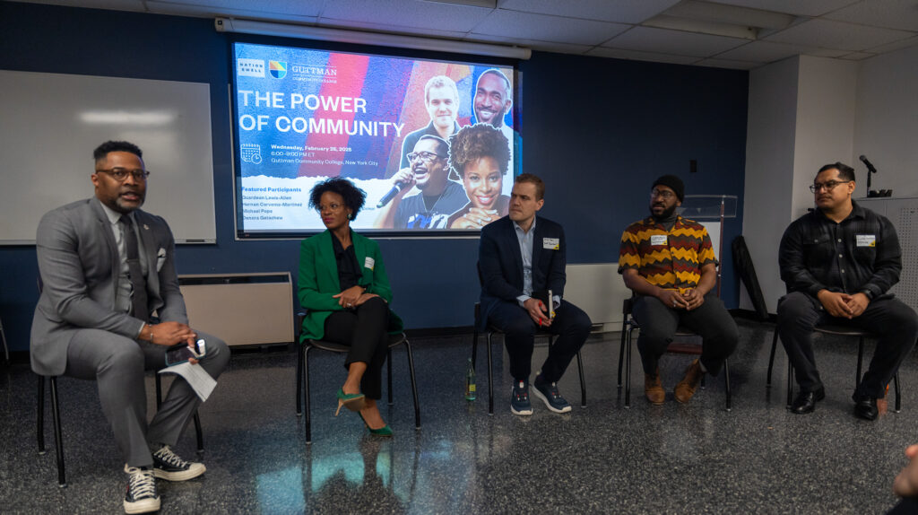 NationSwell Council members attending a salon