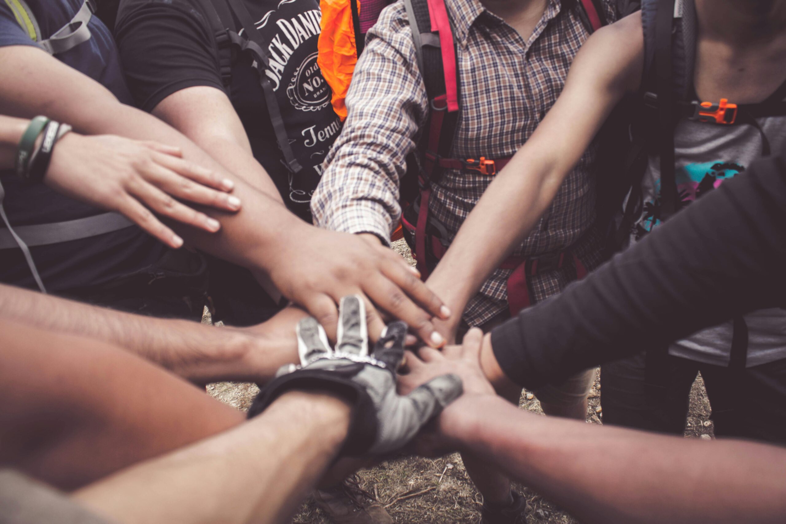 Hands in teamwork
