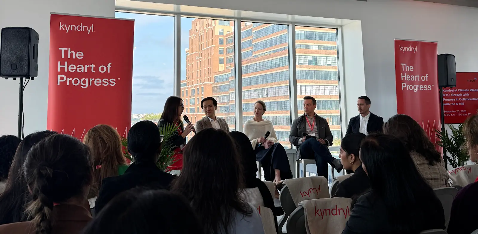 Panelists at Kyndryl's "Growth with Purpose" event